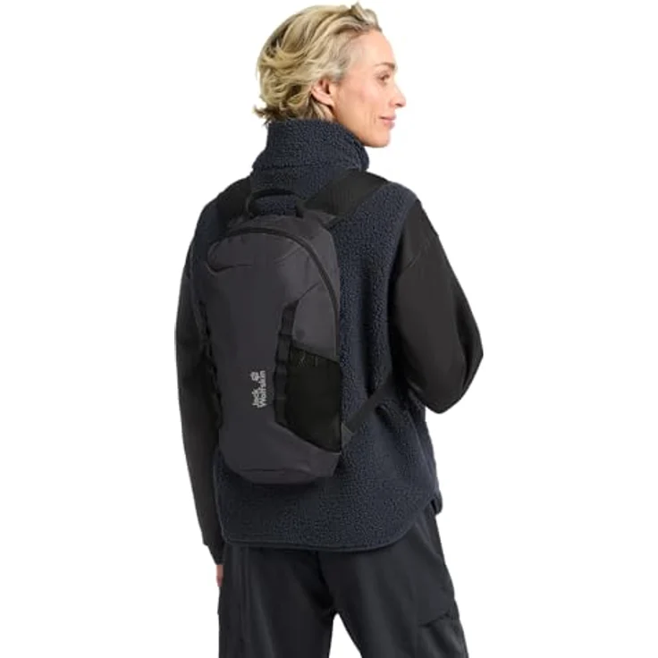Jack Wolfskin Daypack VELOCITY LITE 10, leichter Rucksack mit AEROSHAPE LITE Tragesystem und Trinkblasenfach, Schwarz – Bild 4