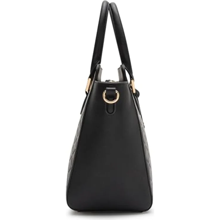 L.Credi Filiberta Handtasche, 37 cm, Schwarz, 100% Kunstleder, Henkeltasche – Bild 3