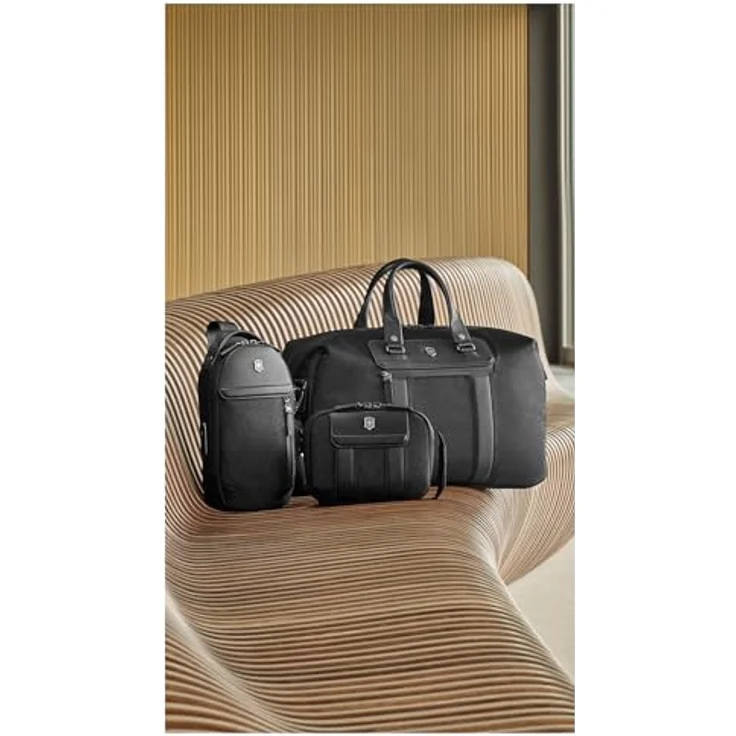 Victorinox Architecture Urban2, Compact Crossbody Bag, 2L Volumen, Nylon und Leder, schwarz – Bild 6