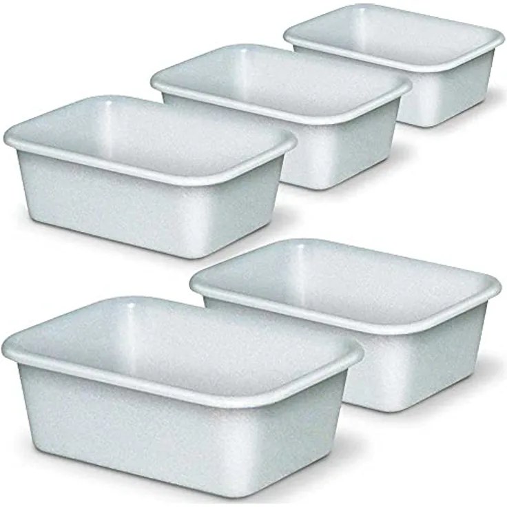 BRB 5 Lebensmittelwannen, 12 Liter, 440 x 320 x 155 mm, weiß, PE-HD, kälte- und hitzebeständig