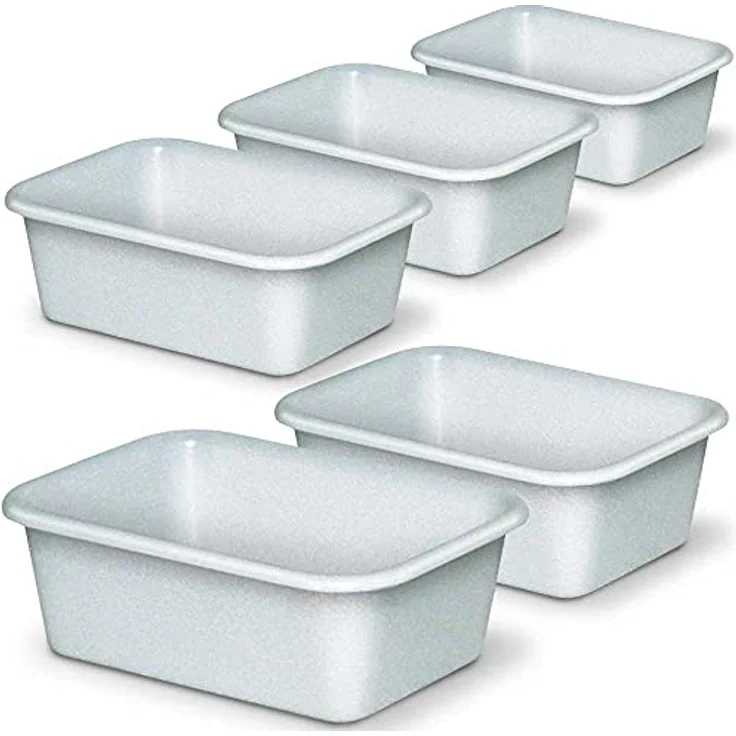 BRB 5 Lebensmittelwannen, 12 Liter, 440 x 320 x 155 mm, weiß, PE-HD, kälte- und hitzebeständig – Bild 1