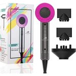 Lalano`S Cosmetics Haartrockner Ionic Volumizer Hair Dryer Warmluftbürste 3 in 1 Hairstylist, 2000,00 W, AC-Motor