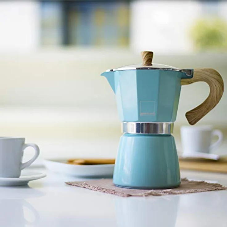 Gnali & Zani VEZ006-IND-GREY Espressokocher, Aluminium, grau – Bild 5
