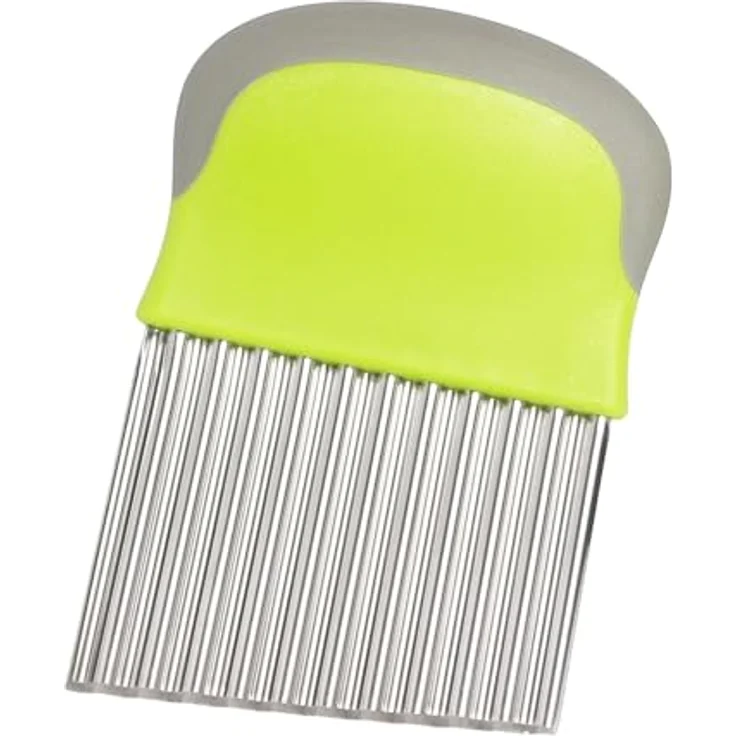 Premium Wellenschneider - Gemüseschneider für Kartoffeln, Pommes - aus Edelstahl - Wellenschnittmesser & Riffelmesser & Wellenmesser – Bild 1