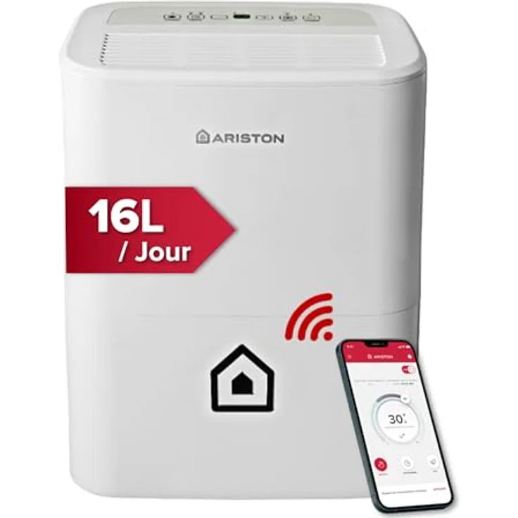 Ariston Luftentfeuchter Tragbar Deos 16s Net, Kunststoff, Weiß – Bild 2