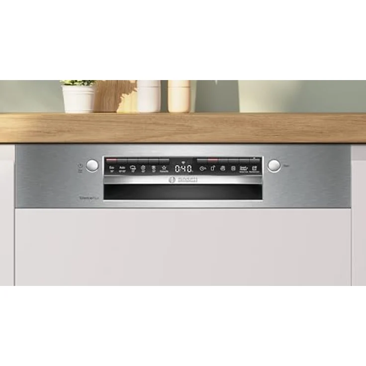 Bosch SMI4ETS08E, Teilintegrierter Geschirrspüler 60 cm, gebürsteter Stahl, Home Connect App Unterstützung – Bild 7