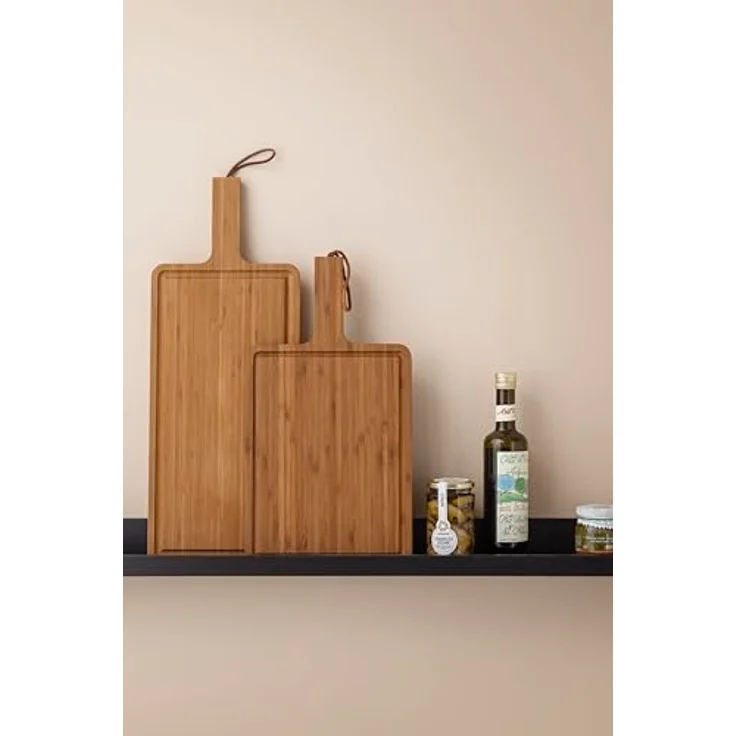 Eva Solo Schneidebrett Nordic Kitchen, elegantes Holzschneidebrett aus FSC-zertifiziertem Bambus, 26 cm x 51 cm, Braun – Bild 8