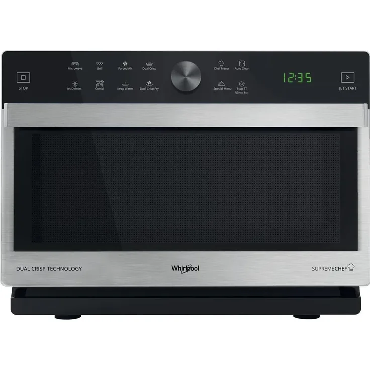Whirlpool MICROGOLFOVEN COMBI MWSC833SX, Mikrowelle, Schwarz
