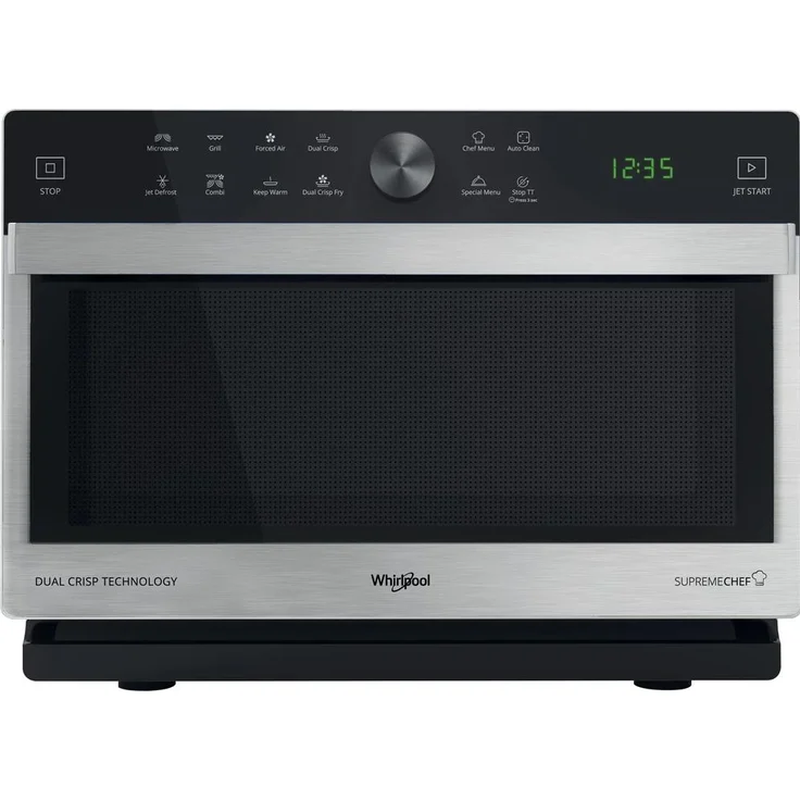 Whirlpool MICROGOLFOVEN COMBI MWSC833SX, Mikrowelle, Schwarz