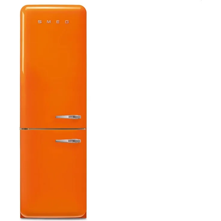 SMEG FAB32LOR6 Kühl-/Gefrierkombination, 234 Liter, linksanschlag, No Frost, orange 50s Style