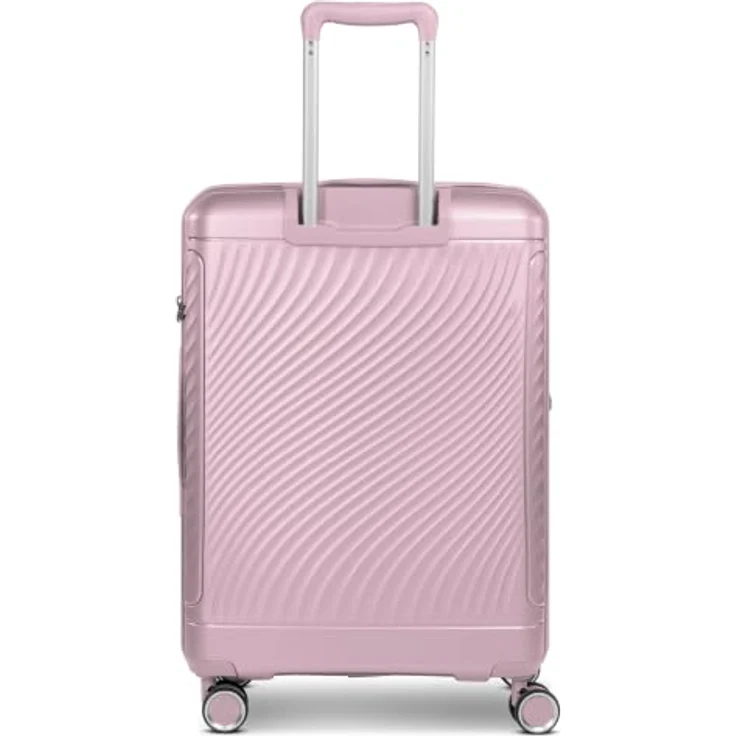 Picard Vienna 4 Rollen Kofferset, 3-teilig mit Dehnfalte, 100% Polypropylen, rosa, 50 cm x 29 cm x 74 cm – Bild 2