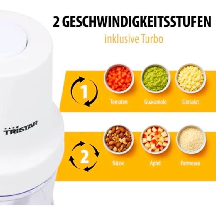 Tristar BL-4023, 0,5 l Standmixer mit 400 W Motor, Edelstahlklingen und Ein-Tasten-Bedienung, weiß – Bild 5