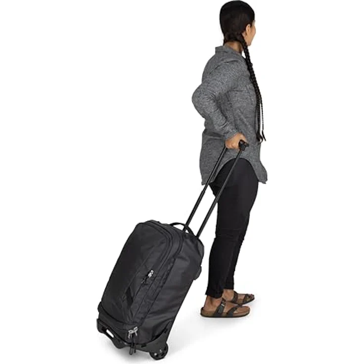 Osprey Transporter Wheeled Carry On Reisetasche, 50 cm, Blau, 38 l, Handgepäck, mit Reißverschlussfach und praktischen Taschen – Bild 12