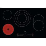 AEG HK857870IB Glaskeramikkochfeld autark, 80 cm Breite, XL Paellakochzone, Rapid Power, Sicherheitsfunktionen, schwarz