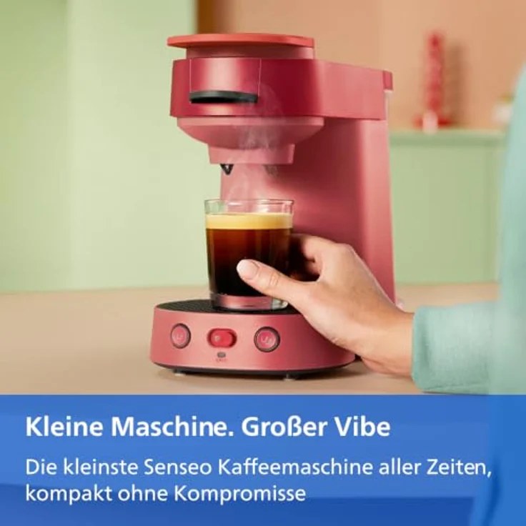 Philips Kapsel-/Kaffeepadmaschine CSA225/90, kompakte Maschine für aromatischen Kaffee – Bild 3