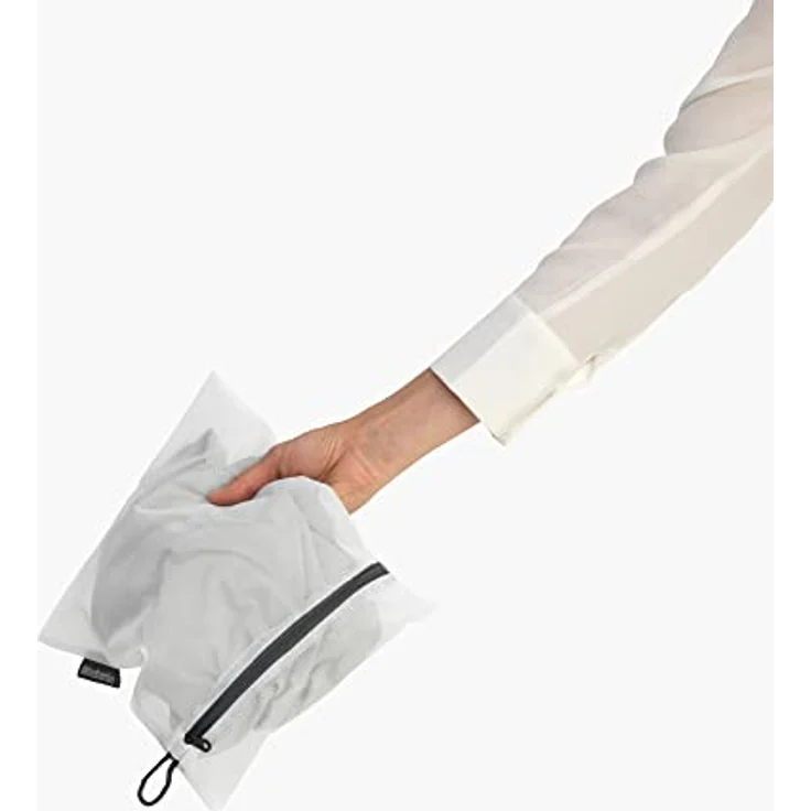 Brabantia - Wäschebeutel - Schützende Mesh-Wäschesäcke - für Ihre Feinwäsche - Einfach zu Bedienen - Spezieller Pull-Tab-Deckel - Wäschezubehör - 3er-Set in 2 Größen - White - 33 x 25 cm / 45 x 33 cm – Bild 3