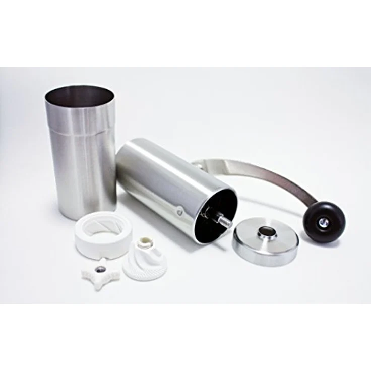 Porlex Tall Kaffee-Handmühle, silber mit original Keramikmahlwerk – Bild 2