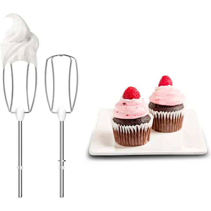 Moulinex Prep'Mix+ Handmixer, ideal für leichte und dicke Zubereitungen, leistungsstarker Motor mit 500 W, 5 Geschwindigkeitsstufen, Turbo-Einstellung, 2 Schneebesen, 2 Kneten, Edelstahl, HM460110 – Bild 5