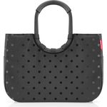 REISENTHEL® Einkaufsshopper frame glossy dots black - Stabiler Aluminiumrahmen, geräumiges Hauptfach und glänzendes Design