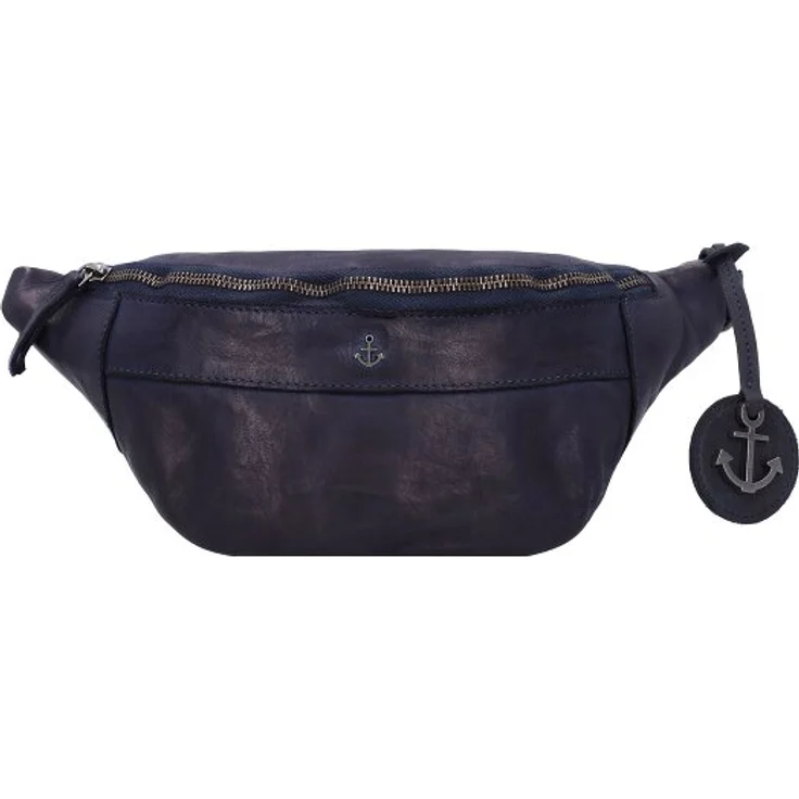 Harbour 2nd Anchor Love Jamie, Gürteltasche aus 100% Leder, 26 cm x 11 cm x 14 cm, blau