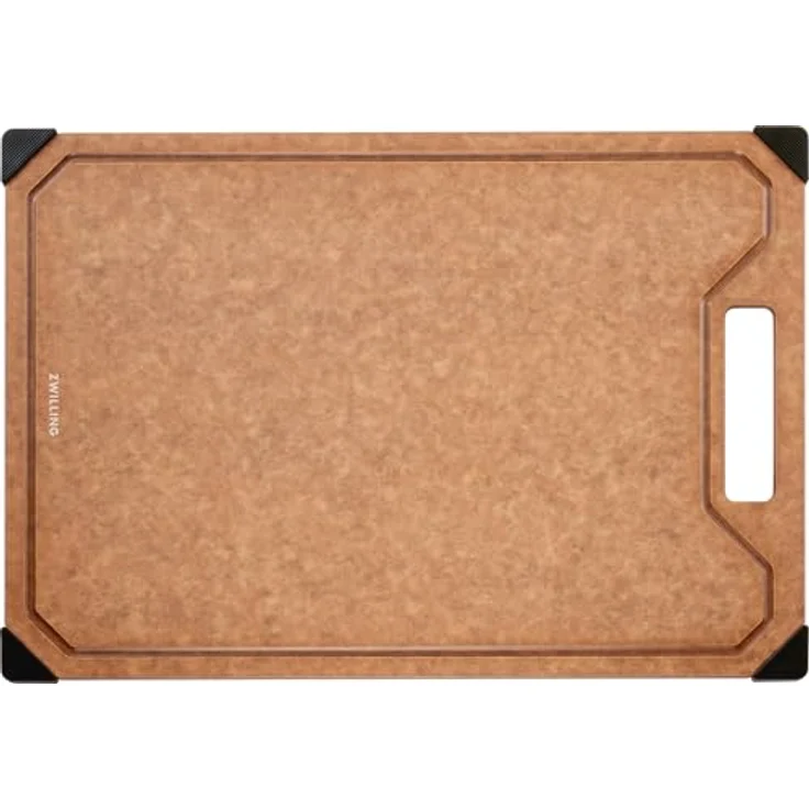 Zwilling Cutting Board Brun-Sort, Schneidebrett aus Holzlaminat, 37 cm x 25 cm, schwarz, spülmaschinenfest und hitzebeständig – Bild 4