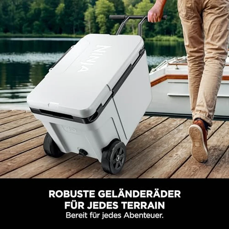 Ninja FrostVault 42L Kühlbox mit Rädern und Trockenzone wolkenweiß FB245EUWH – Bild 3