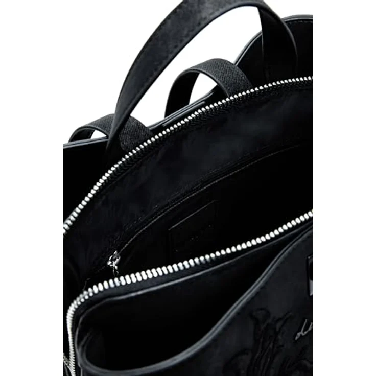 Desigual Romeo Sumy, Rucksack 35 cm, schwarz, 100% Polyurethan, 28 x 10 x 35 cm – Bild 4