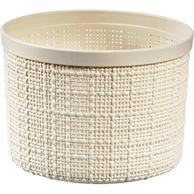 CURVER Runde Jute, 2 l, mit Deckel, Beige, 100% recycelt, Acacia – Bild 3