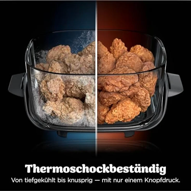 Ninja AS090EUWH Crispi Pro Heißluftfritteuse XL, 5,7L Glasbehälter, 5 Kochfunktionen, PFAS-frei, spülmaschinengeeignet – Bild 12