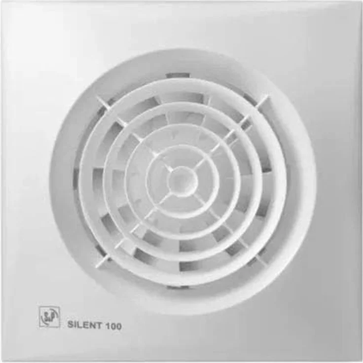 Thermorex 200.34.3102.2 Abluftventilator, Wandventilator mit 95 m³/h Luftstrom, leise 27 dB, energieeffizient 8 W, Kunststoff, für 100 mm Rohrdurchmesser – Bild 1
