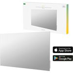Hombli Smart Mirroring Infrarot-Flächenheizkörper 600 Watt mit integriertem Thermostat - Wandmontage - Weiß
