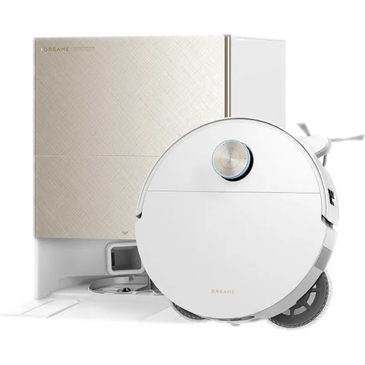 Dreame DREAME X60 Ultra Complete, Staubsauger-Roboter in Weiß mit innovativer Reinigungs-Technologie