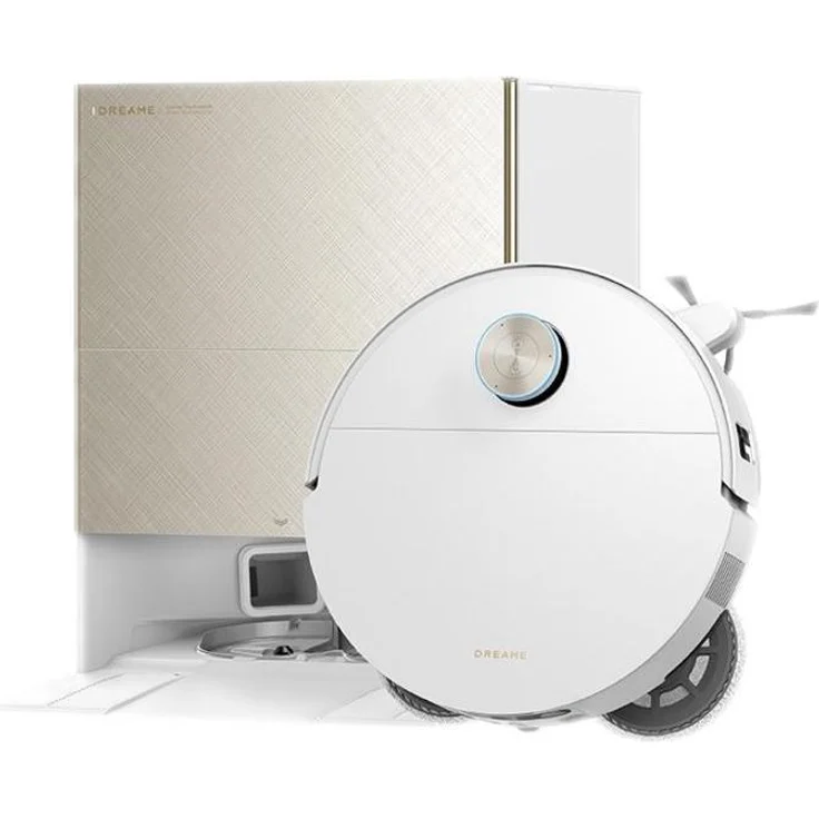 Dreame DREAME X60 Ultra Complete, Staubsauger-Roboter in Weiß mit innovativer Reinigungs-Technologie