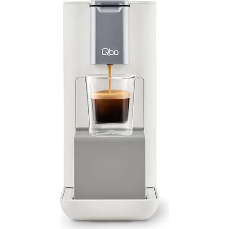 Tchibo Qbo ESSENTIAL Kapselmaschine, Kaffeegenuss auf Knopfdruck, 19 bar Brühdruck, Beige – Bild 2