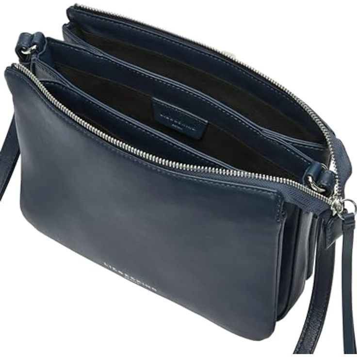Liebeskind Nina Umhängetasche M, 100% Leder, 25 cm, blau – Bild 3