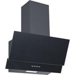 PKM KH9039H Kopffreihaube Glas Dunstabzugshaube schwarz 60cm mit LED-Beleuchtung