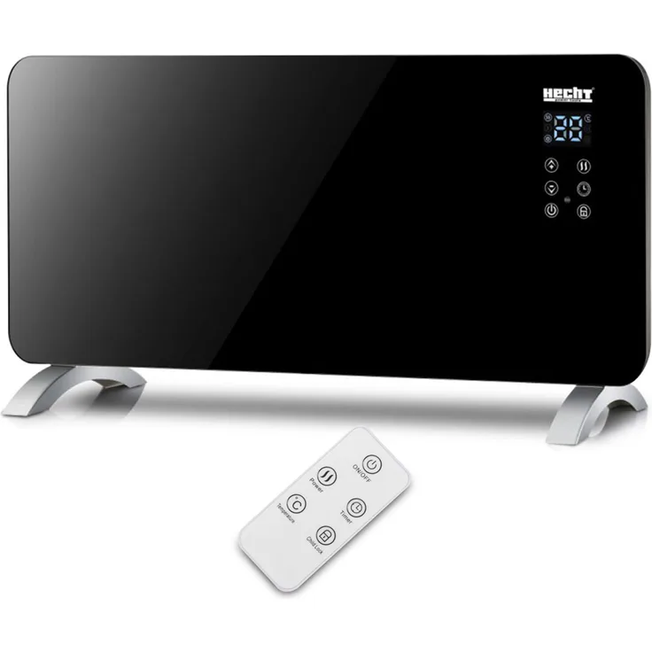 HECHT Heizpaneel 3522, 2000 Watt, für Räume bis 25 m², stufenloses Thermostat, Touchscreen und Fernbedienung