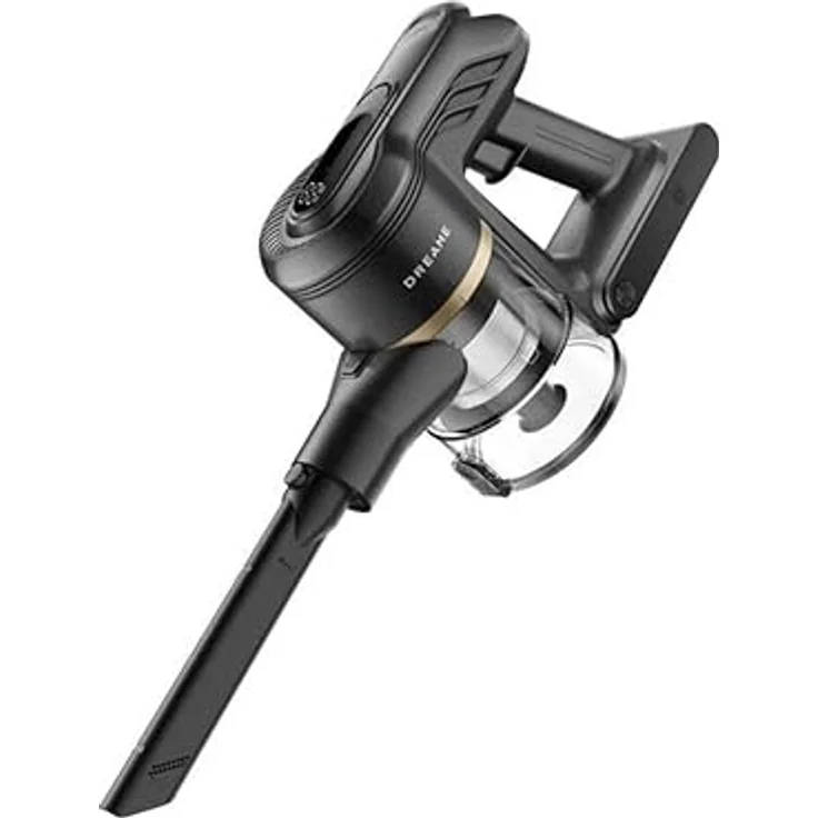 Dreame T30 Flex, Akku-Handstaubsauger mit 24000 Pascal Saugkraft, beutellos, 450 W, Schwarz-Gold, 60 Min. Laufzeit – Bild 3