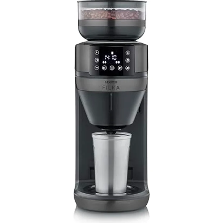 Severin KA4849, Filterkaffeemaschine, Schwarz, mit Vollautomatischer „Cup Control“ und Goldton-Filter – Bild 2