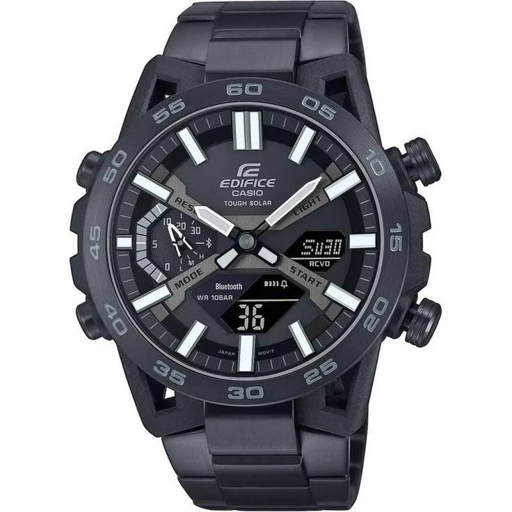 Casio Armbanduhr ECB-2000DC-1BEF, mit Dual Time Funktion