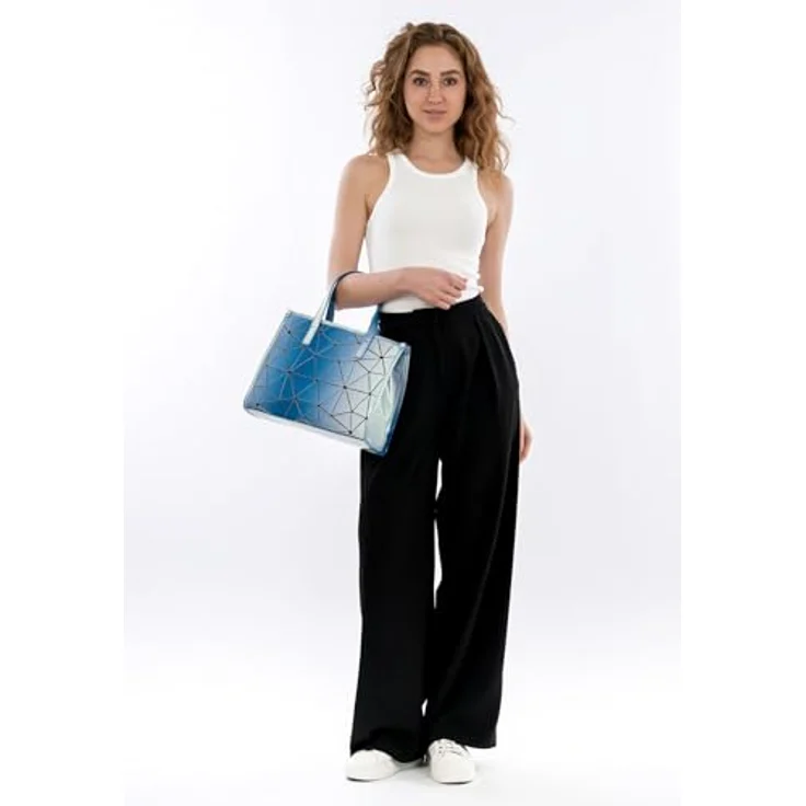 SURI FREY Shopper SFY SURI Sports Jessy-Lu finish, lackierter Einkaufstasche mit Reißverschluss und Mustermix-Design, Damen – Bild 2