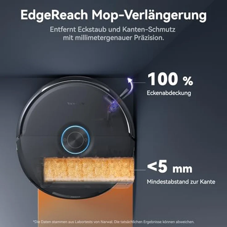 NARWAL Flow 2, Saug- und Wischroboter mit All-in-One-Station, 31.000 Pa Saugkraft, FlowWash-Wischsystem mit 60 °C Heißwasser und 100 °C Moppwäsche – Bild 5