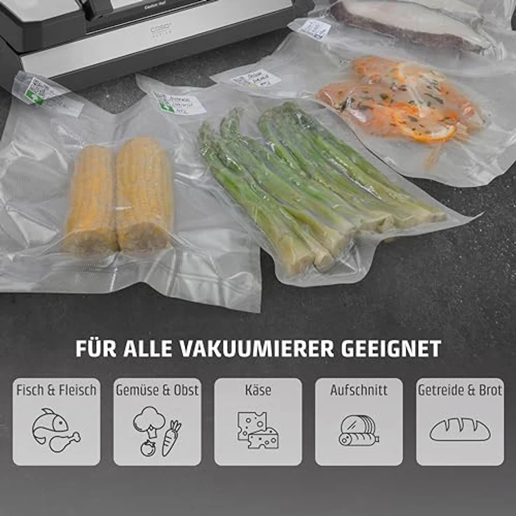 Caso Vakuumierbeutel, 50 Stück, 30 x 40 cm (FOLIENBEUTEL) – Bild 5