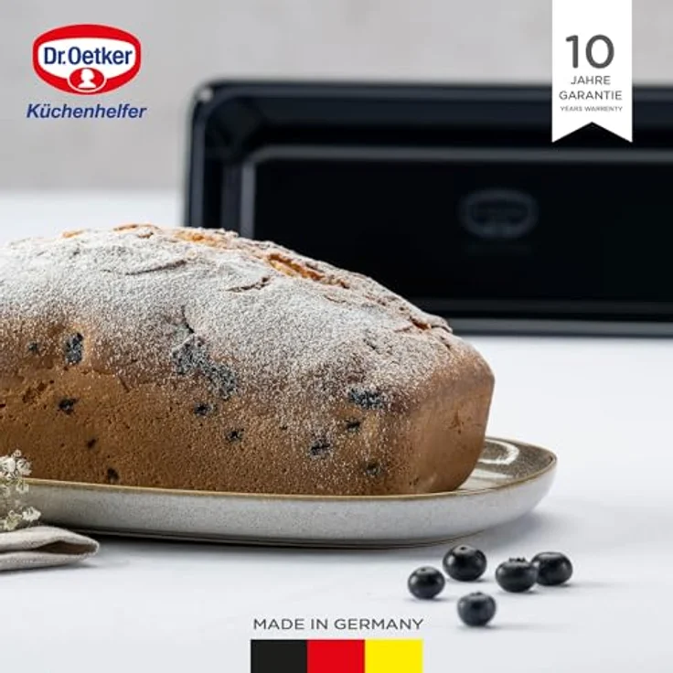 Dr. Oetker Kastenform 25 cm, robuste Brotbackform, Kuchenform für saftige Kuchen und deftige Brote, Serie Back-Liebe le, Menge: 1 Stück – Bild 7