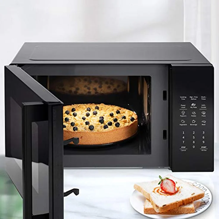 Hisense Elektronische Mikrowelle, Fassungsvermögen 23 l, Leistung 800 W, Grillleistung 1000 W, LED-Display mit Touch-Steuerung, Schwarz – Bild 4