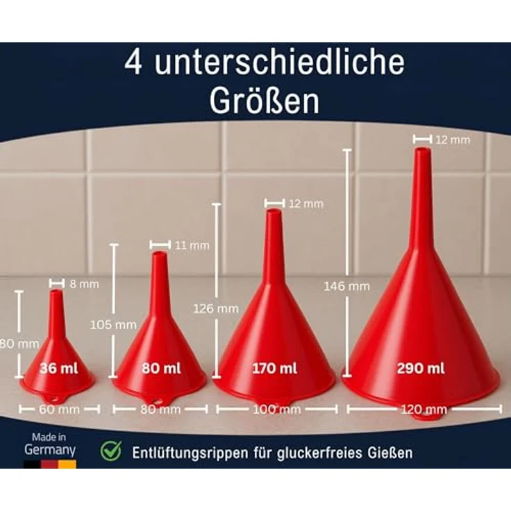 Hünersdorff 951500 Trichter-Set – Bild 5