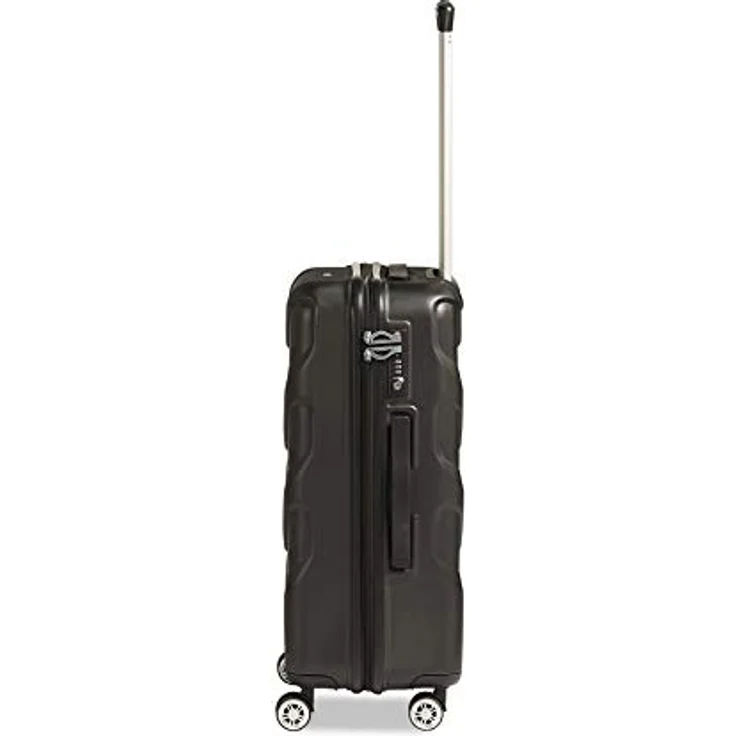 STRATIC Arrow 2 Hartschalen-Koffer Trolley Reisekoffer Rollkoffer 4 Rollen TSA-Zahlenschloss, Größe M, Black – Bild 4