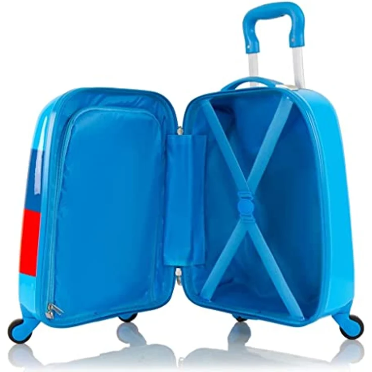 Heys Kinderkoffer Paw Patrol, Blau, 4 Rollen, Kindertrolley Handgepäck-Koffer Kinderreisegepäck – Bild 4