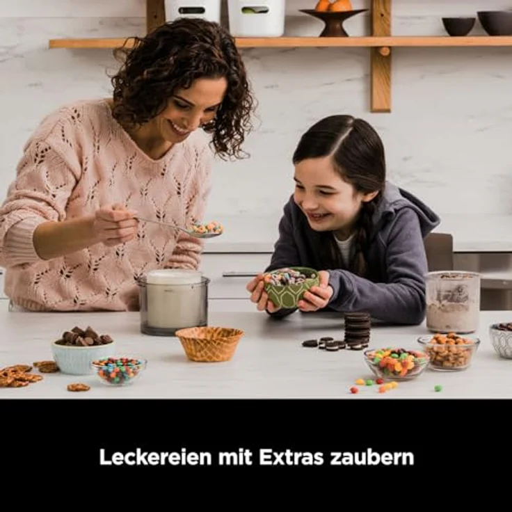 Ninja CREAMi NC300EUCP kupfer Eismaschine 473ml frozen Dessert 3 Behälter mit Deckel, 7 Prog. Eiscreme Gelato Sorbet Smoothie Bowl Milchshakes uvm. – Bild 10