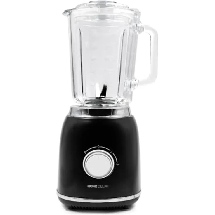 HOME DELUXE Standmixer GRANDE - Matt Schwarz, 1000 W, Mixer mit 1,5l, 4 Edelst. Klingen, Smoothie Maker – Bild 1